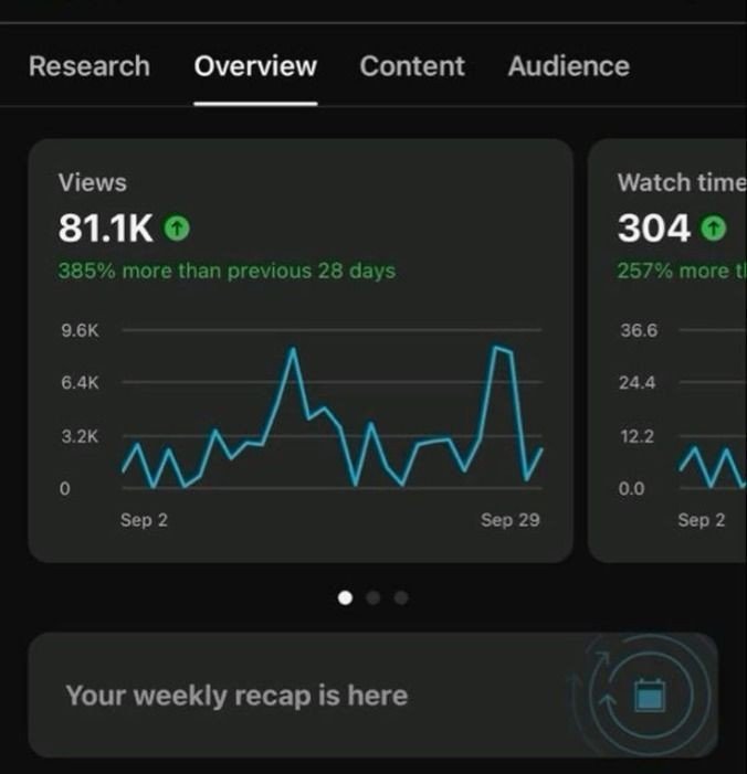 Traffic Chart showing massive audience growth trend